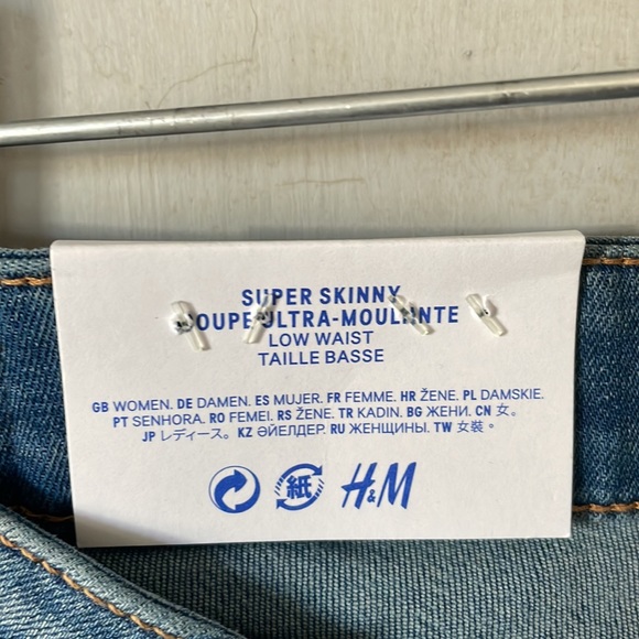 H&M Super Skinny jeans size 30/30 - Picture 6 of 9